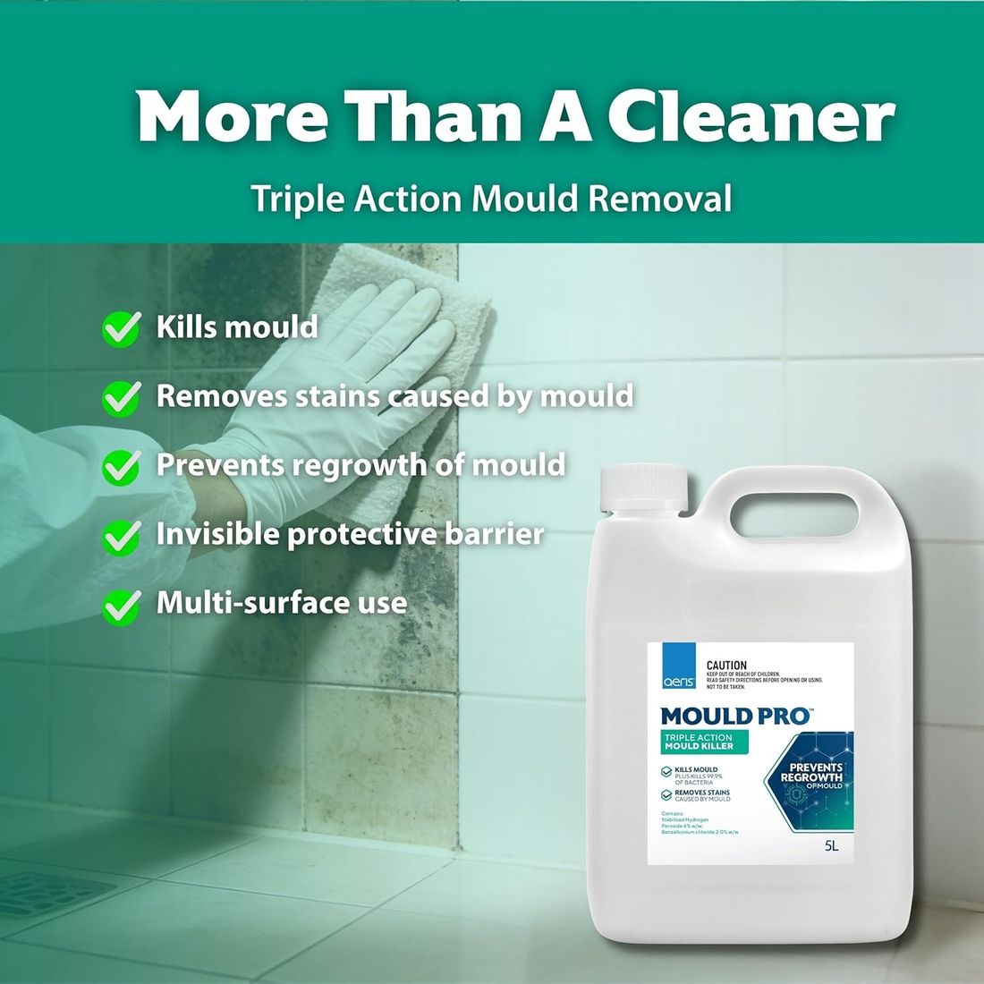 Triple action mould removal benefits