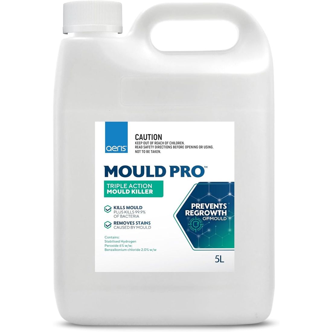Mould Pro 5L professional strength mould remover bottle, front label